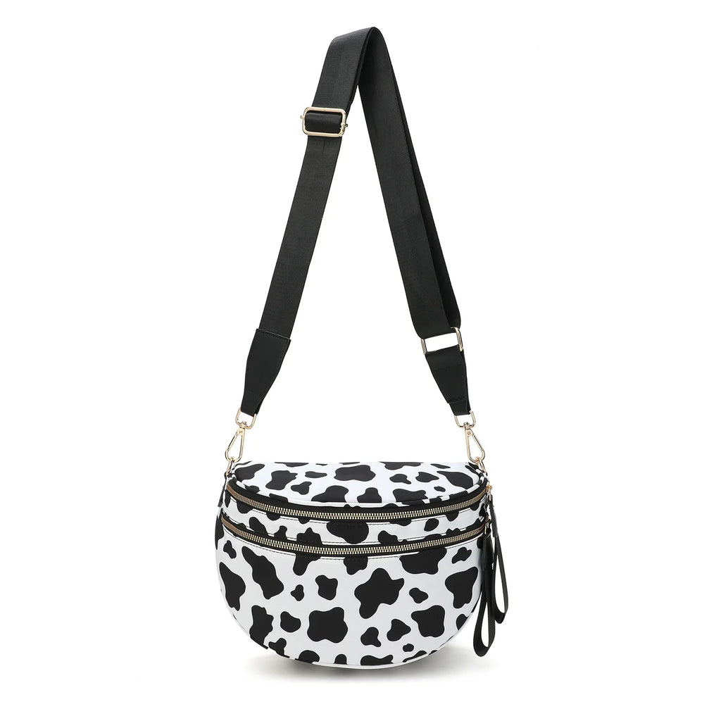 Women Checkered Bum Bag Casual Fanny Pack Large Capacity Crossbody Adjustable Strap Simple Shoulder Mommy Bag Daily Travel Tote