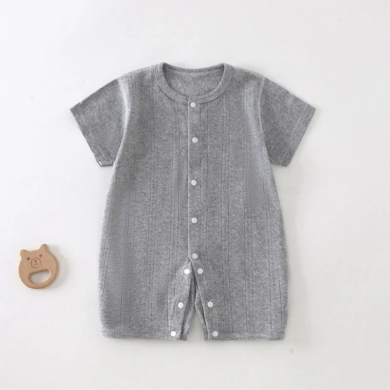 2026 Newborn Baby Clothes Boy Girl Infant Clothing Rompers Summer Short Sleeve Maternity Exit Bodysuit Sleepwear For New Born