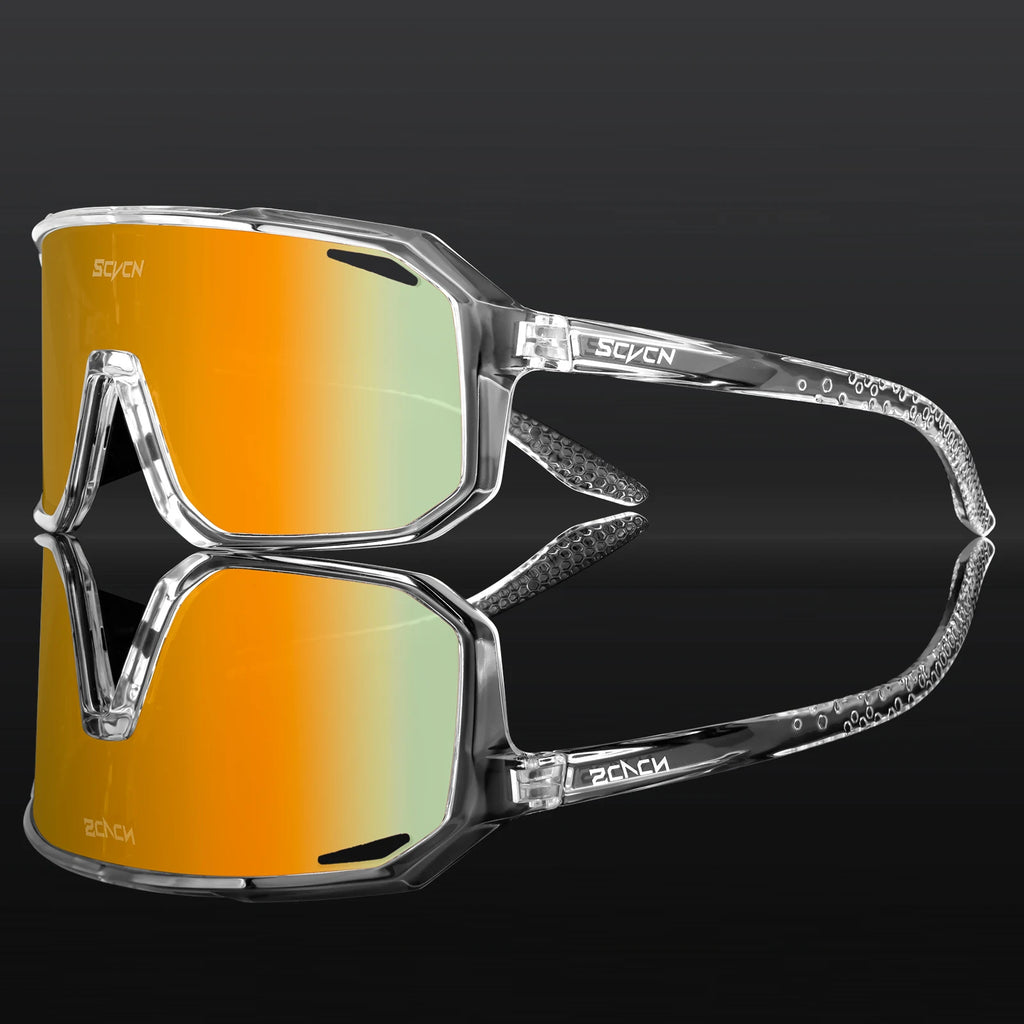 SCVCN New Cycling Sunglasses Men Road Driving Bike Glasses Outdoor Sports Mountain Climbing Women Bicycle Cycling UV400 Goggles