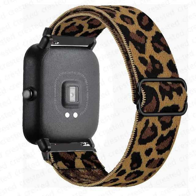 20mm/22mm Band For Amazfit GTS 4/2/GTS2 Mini/GTR/4/3/Pro/GTR2 Nylon Elastic Watch Bracelet Amazfit Bip 6 5/Active 2/Helio Strap