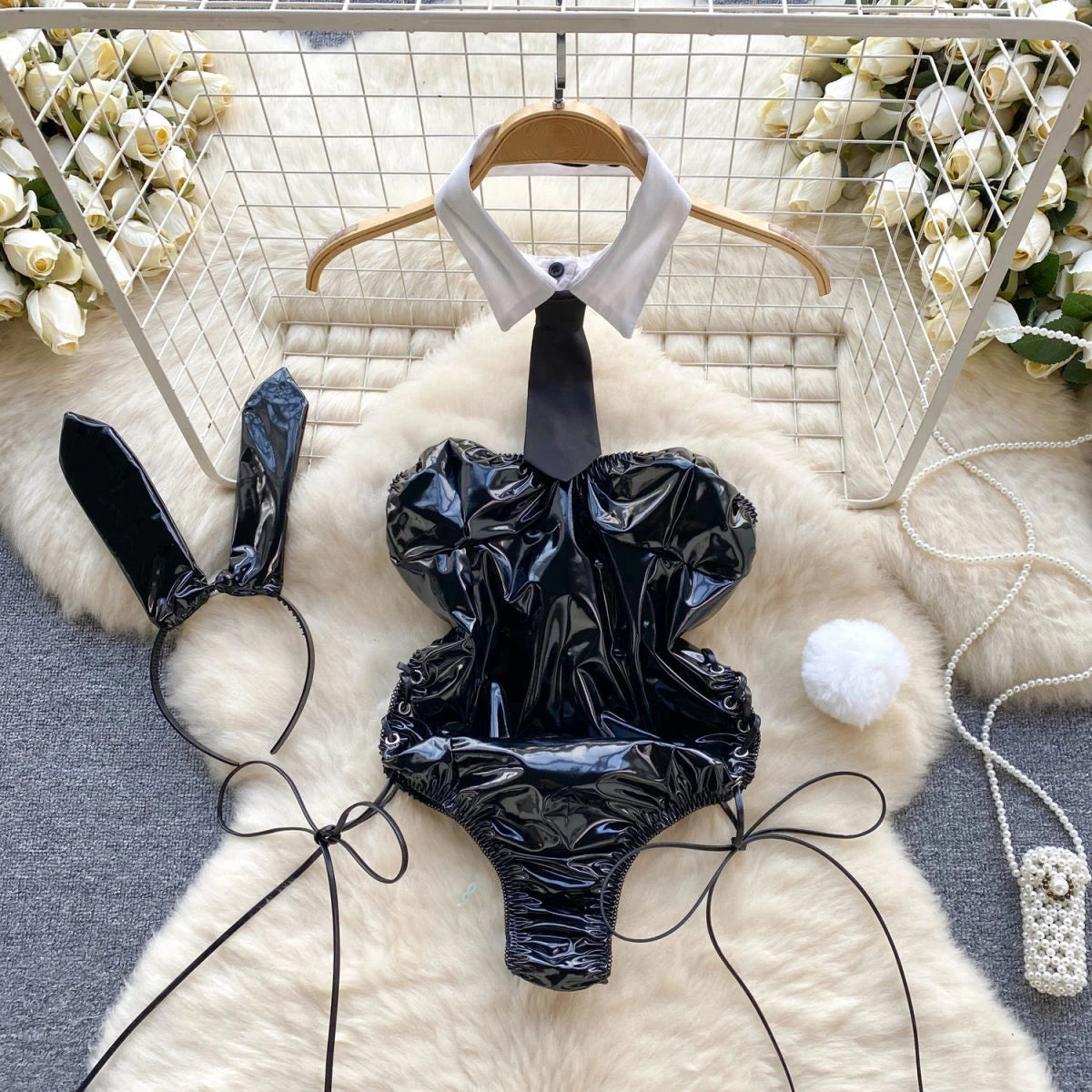 Woman Fashion Comfortable Jumpsuit Women Uniform Sexy Party Hotsweet Outfit Women Cool style Long Sleeve Jumpsuit Set Halloween