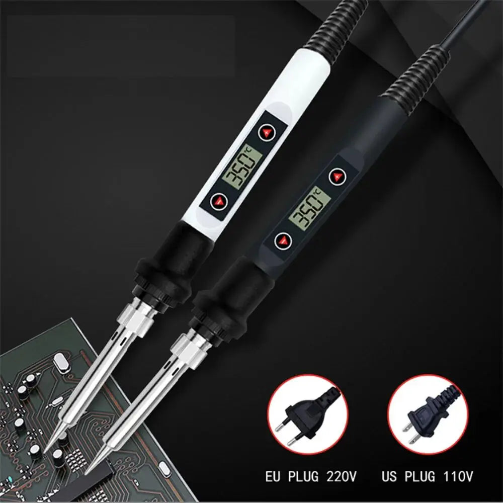 NEW Electric Soldering Iron 16IN1 80W LCD Digital Display 180-500 Adjustable Replaceable Head Soldering Iron Tin Pen Welding Kit