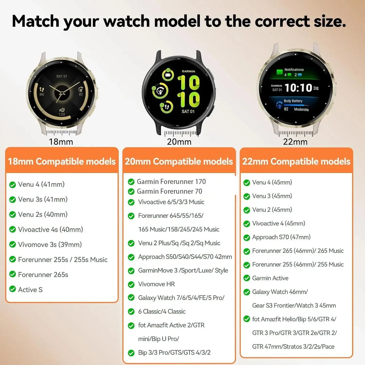 18mm 20mm 22mm Silicone Magnetic Strap for Garmin Forerunner 170 70 570 55 265 255/Active 6 5 Bracelet Venu 4 41/45mm Watchband