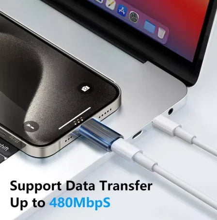3PCS Lightning Female To USB C Male Charger Adapter for IPhone 15 Pro Max Plus IPad Type C To 8Pin Charging Data Sync Connector