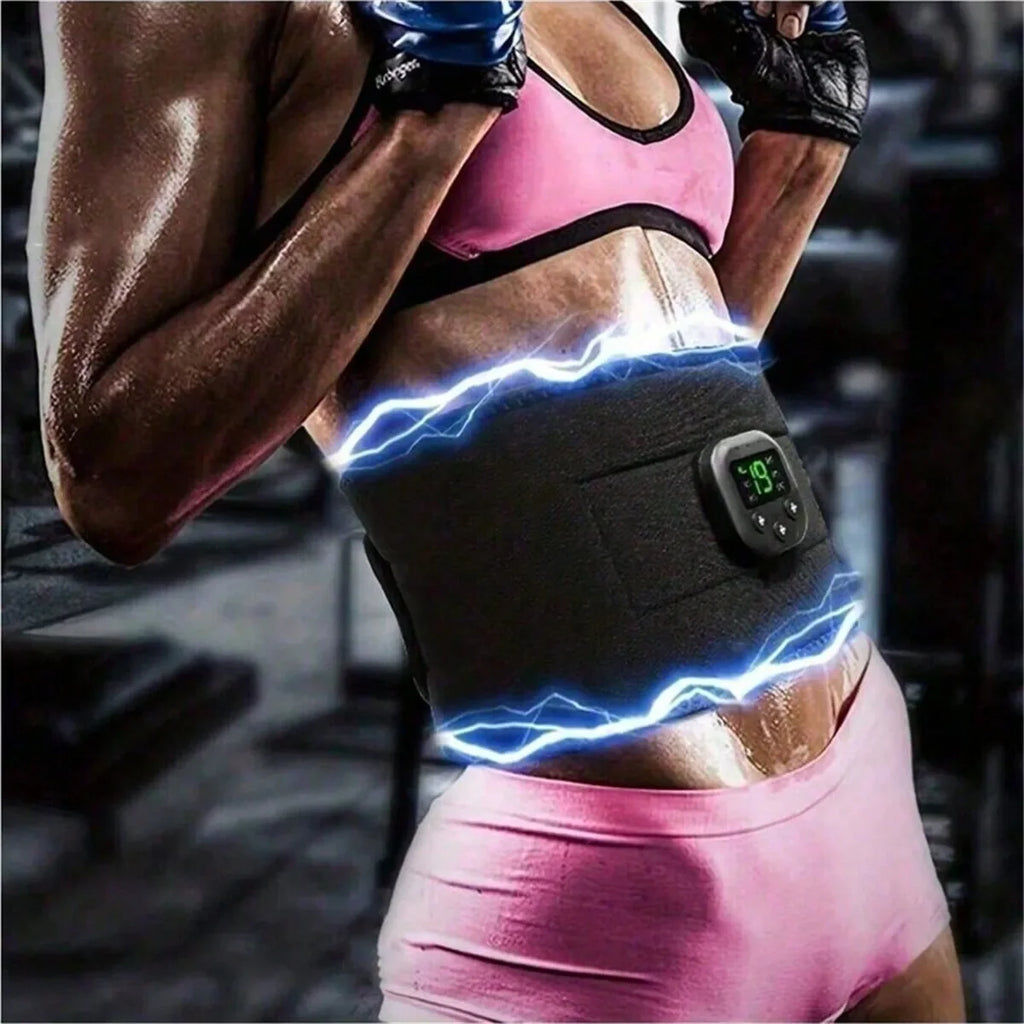 Portable USB Waist Massager 2026 Electric Body Shaping Belt Rechargeable Trainer