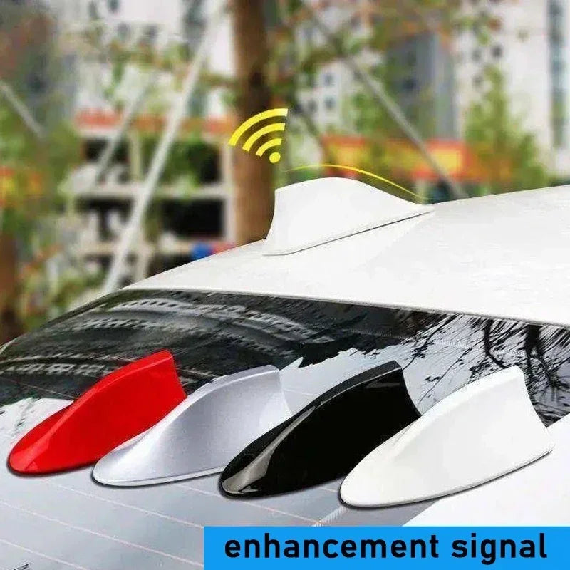 Universal Car Roof Shark Fin Decorative Aerial Antenna Cover Sticker Base Roof Carbon Fiber for BMW Honda Toyota Mazda Hyundai