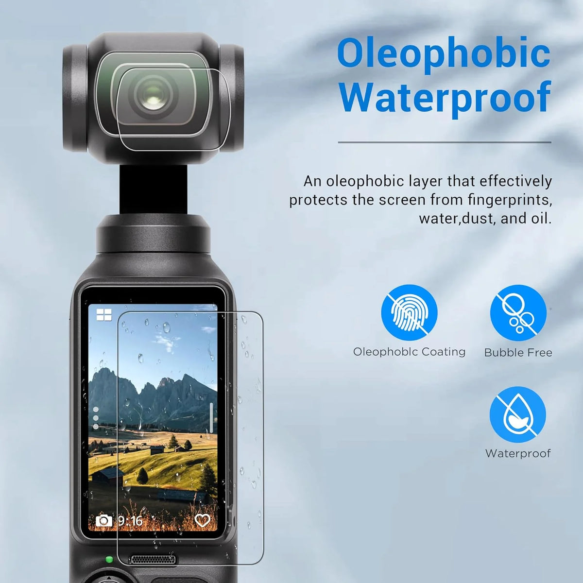 1-3Set Tempered Glass For DJI OSMO Pocket3/4  Film Screen Protector Anti-Scratch Lens Camera Film for DJI Pocket 3/4 Camera Film