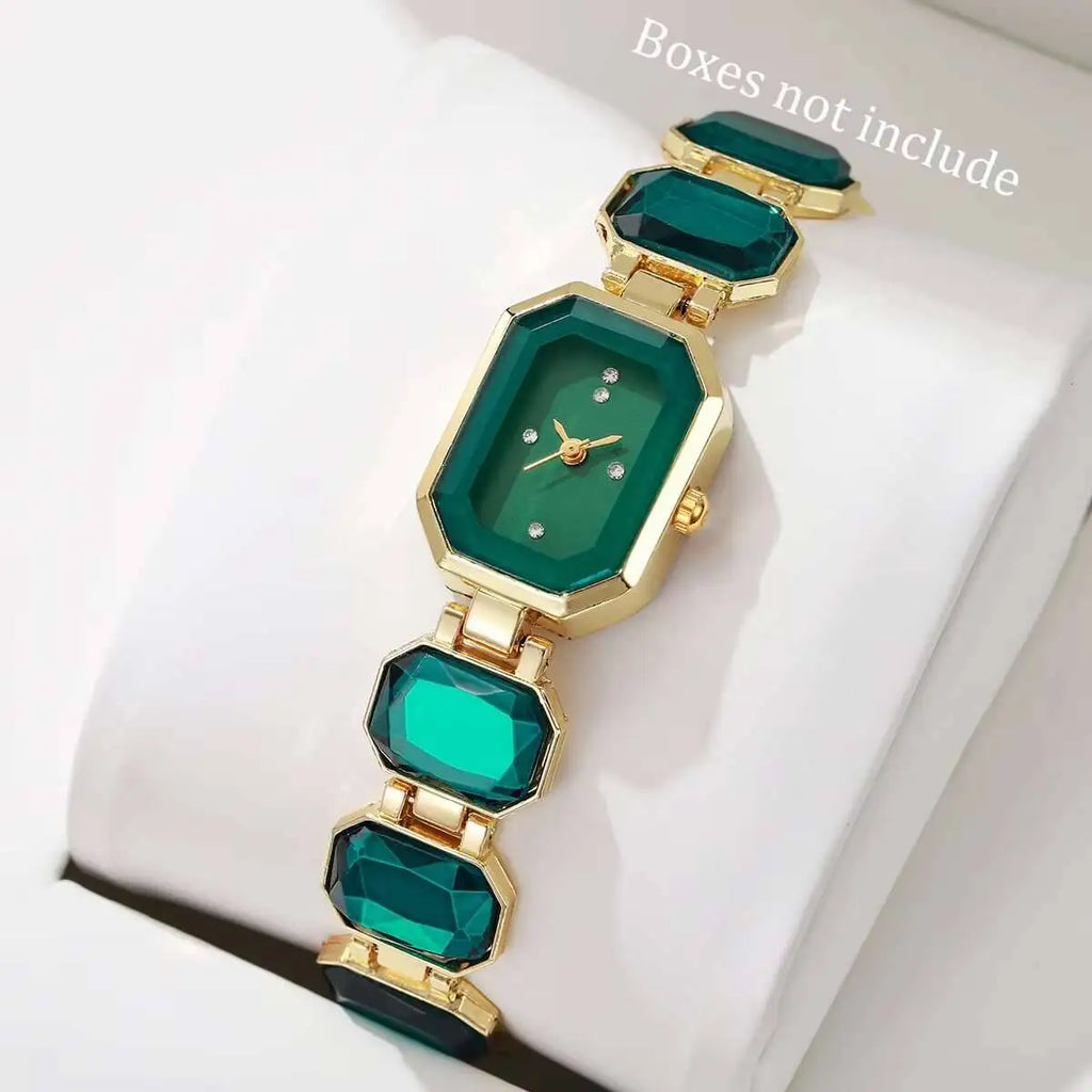 Elegant Women's Watch Fashion Rectangle Dial Ladies Quartz Wrist Watches Girls Clock Reloj Hombre（Without Box）