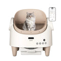 Self Cleaning Smart Litter Box APP Controlled Automatic Odor-Free Cat Toilet with Large Waste Bin for Single Multi Cats