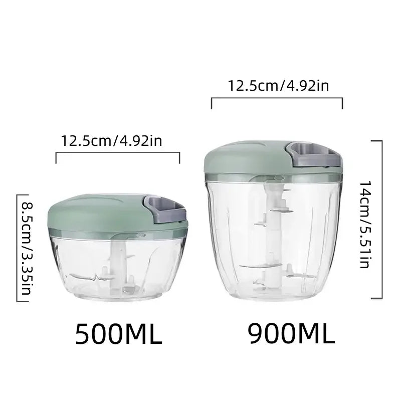 1pc, Vegetable Cutter, Multifunctional Garlic Masher, Manual Food Chopper, Vegetable Chopper, Creative Garlic Crusher, Meat Mash