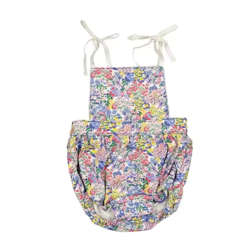 TNS Baby Bodysuits 2026 New Summer Girls Infant Toddler Cute Print Jumpsuits Clothing