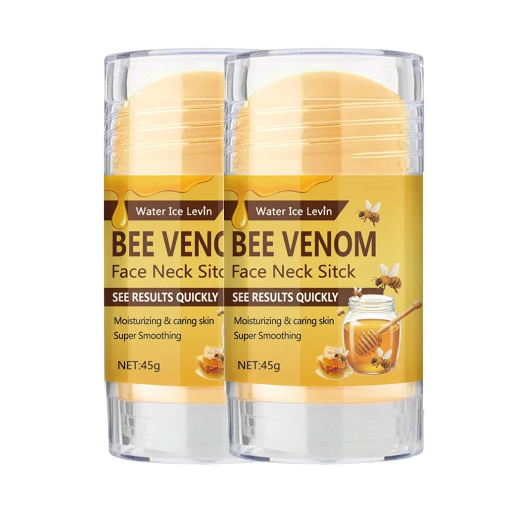 Bee Venom Face & Neck Firming Stick with Collagen & Vitamin C - Intense Moisturizing & Smoothing Anti-Aging Treatment