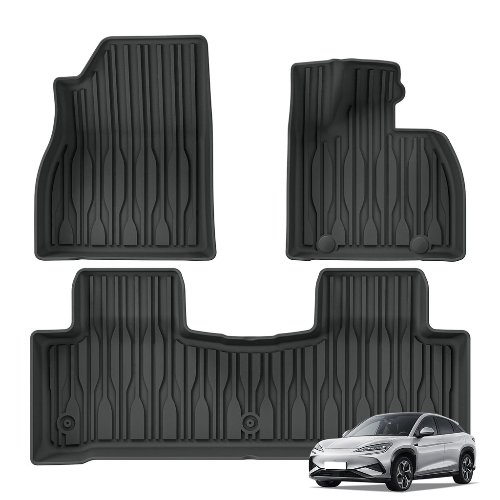LUCKEASY Right Drive for BYD Sealion 7 EV Model 2024 2025 Car Floor Mats Cargo Liner Pad Waterproof All- Weather Accessories