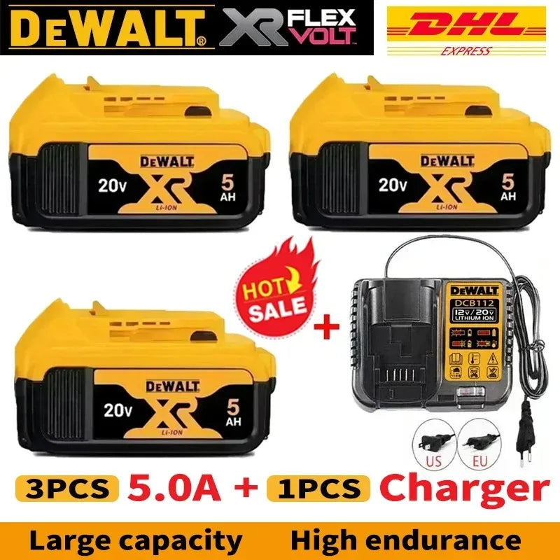 Original for DEWALT 20V/60V battery DCB606 DCB609 DCB182 DCB205 DCB206 DCB209 power tool 18V battery 6Ah 9Ah battery.