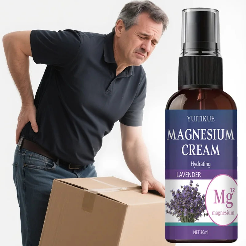 YUITIKUE Magnesium Care Spray 30ml - Joint & Muscle Soothing with Lavender, Fast Absorption, Travel Size for Active Lifestyles