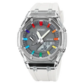 SKMEI 2100 Waterproof Men Watch Countdown Stopwatch Led Light Electronic Movement Wristwatch 5Alarm Clock 2 Time Digital Watches