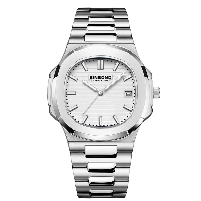 BINBOND Top Brand Luxury Men Quartz Watch Waterproof Date Male Clock Stainless Steel Business Mens Watches Relogio Masculino