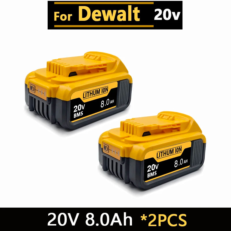 New High-Power for DEWALT 20V/60V Battery DCB200 DCB205 DCB206 * Power Tool 18V Battery 3AH 8AH 12AH 18AH Batteries DCD805