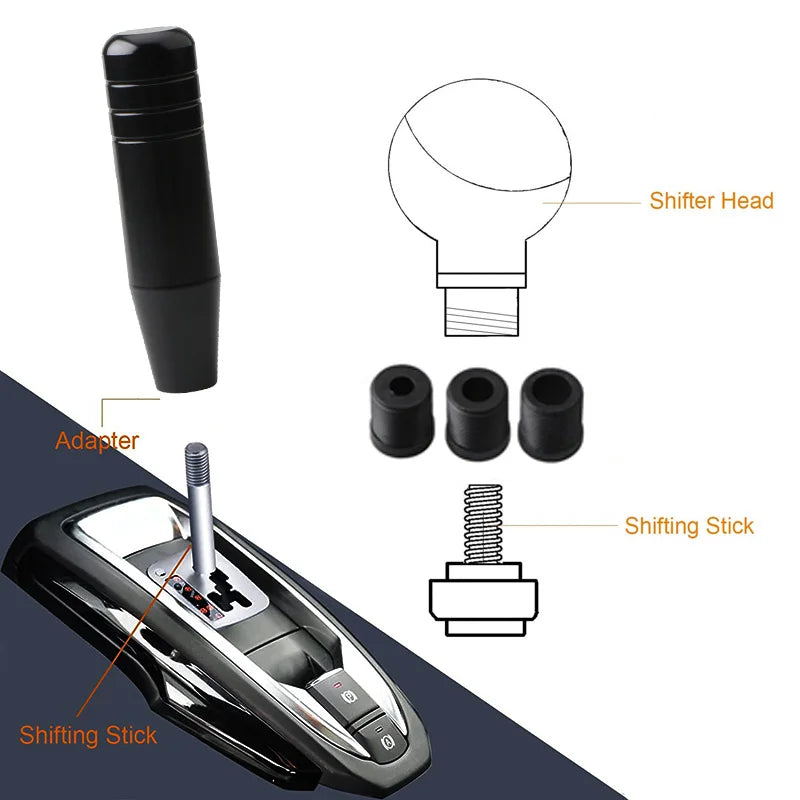13CM Length Car Individuality Modification Gears Lever Aluminum Gear Shift Knob Racing Car Shift Gear Knob Multi-color Optional