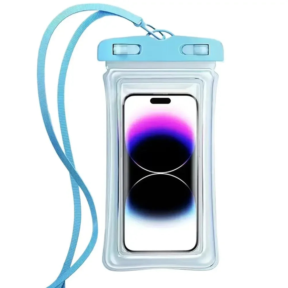 Transparent Waterproof Phone Case Touch Screen Under 7.0 Inches Mobile Phone Cover with Lanyard Phone Sealed Bag Swimming&Diving
