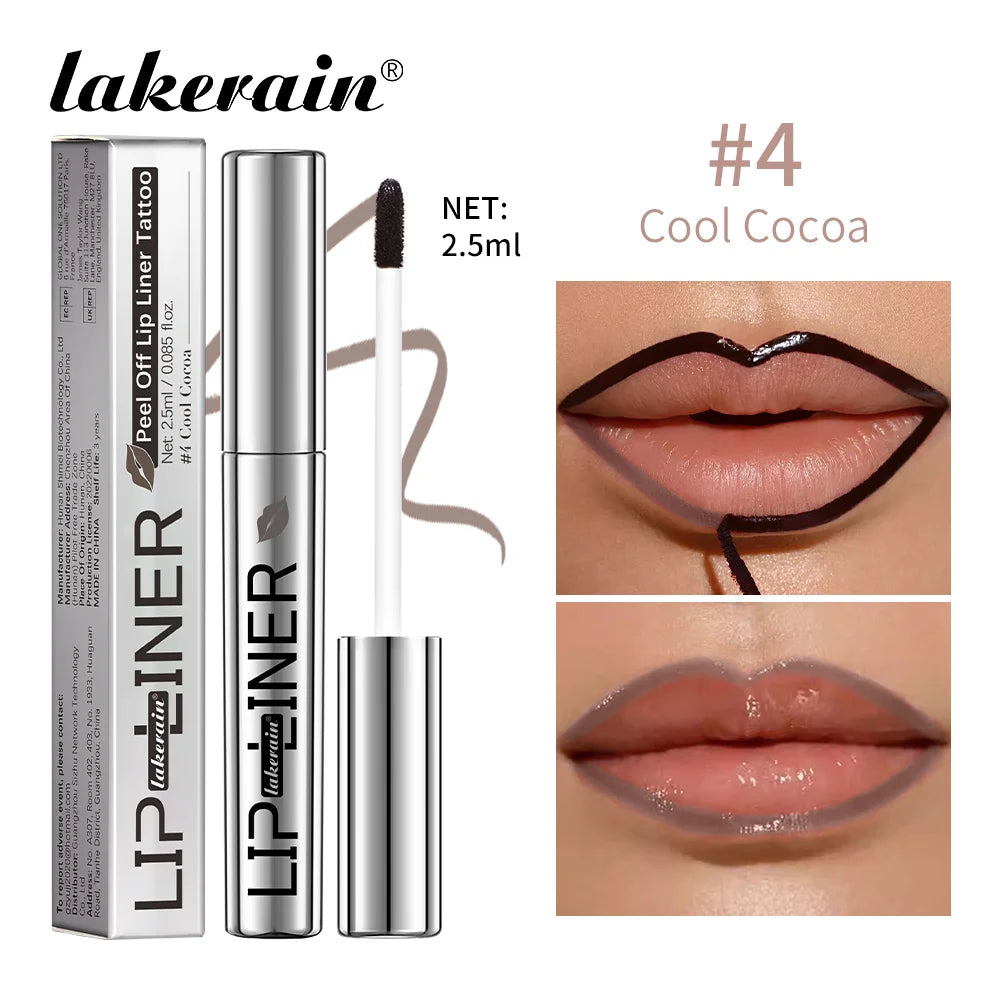 Peel Off Lip Stain Magic Lips Tattoo Long Lasting Waterproof Smudge Proof Transfer Proof Cosmetic Matte Lip Liner Pencil