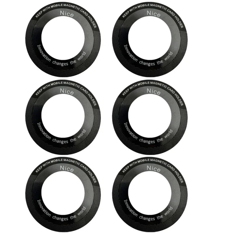 1/2/6Pcs for Magsafe Magnetic Metal Ring for Phone Universal Metal Sticker Support Wireless Charger Plate Sheet Magnet Car Holde