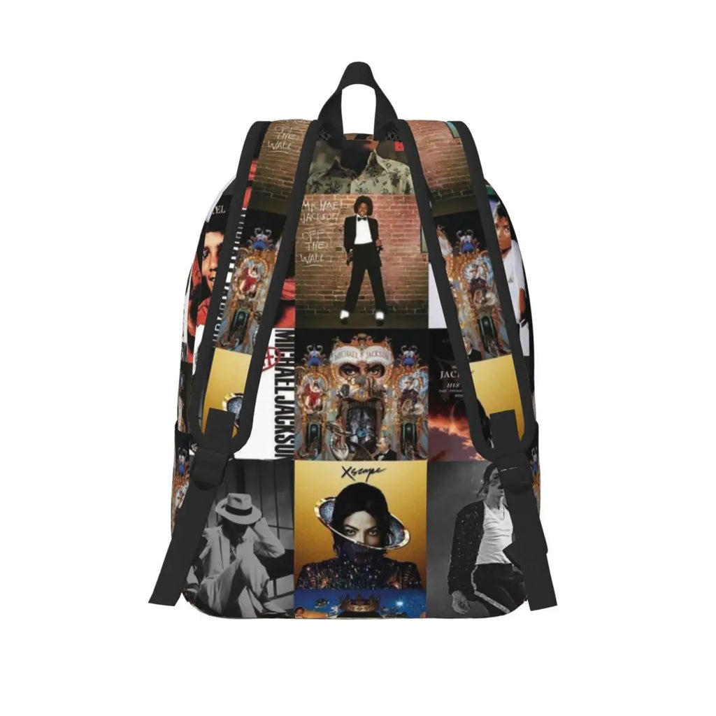 Michael Jackson Backpack Daypack Large Capacity Children BookBag School Bag Shoulder Bags for Men Women