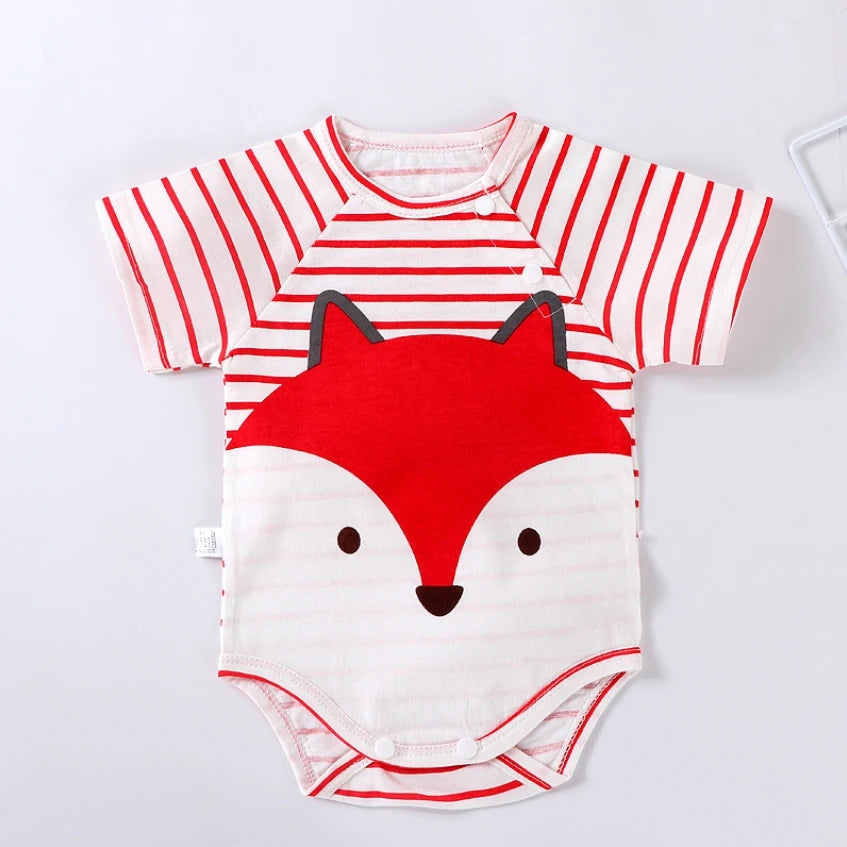 Newborn Baby Rompers Cotton Infant Body Short Sleeve baby Jumpsuit Cartoon Baby Boy Girl clothes 0-24M Crawling Baby