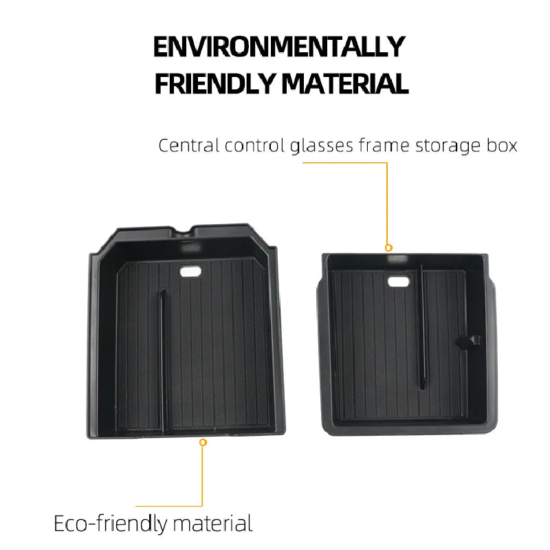 For Tesla Model 3 Y Juniper Highland 2025 2026 Launch Console & Armrest Upper and Lower Storage Box Watercup Holder Camera Cover