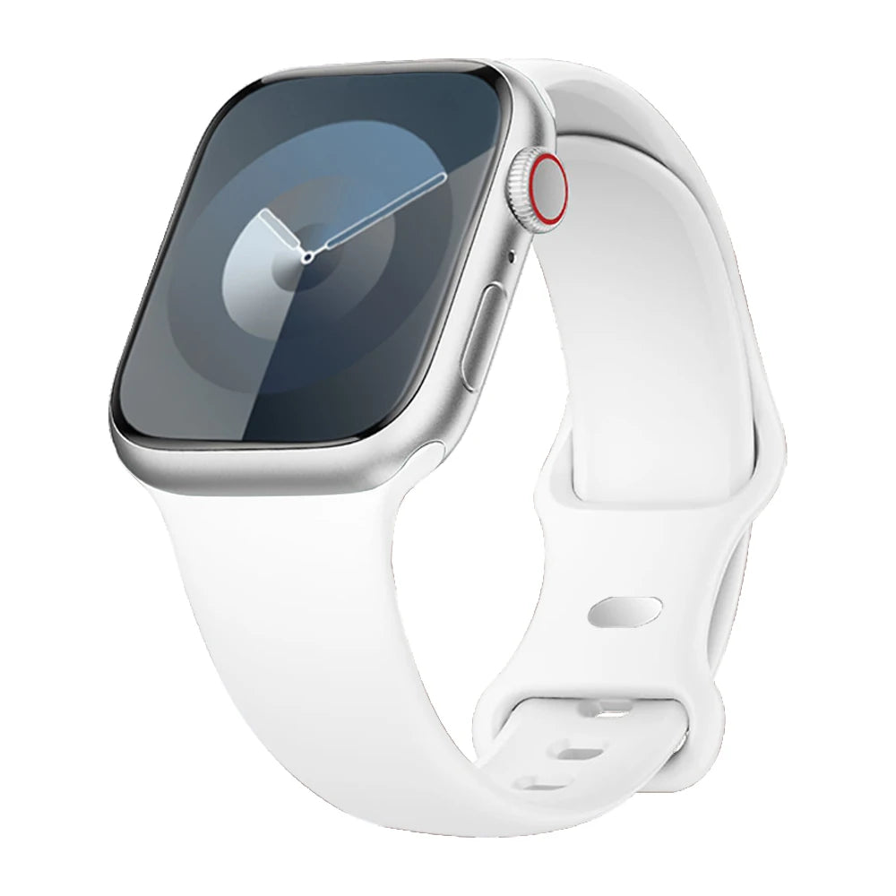 Strap for apple watch band 40mm 44mm 45mm 49mm 41mm 46mm 42mm silicone correas bracelet iwatch series 3 5 6 7 8 9 ultra 2 se 10