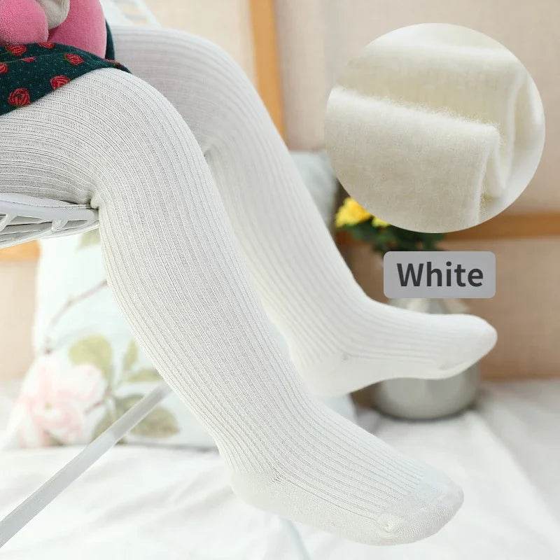 New Thicken Girls Tights for Winter Autumn 1 Pcs Warm Baby Girls Clothing Children Stockings 0-6 Years Old Solid Kids Pantyhose