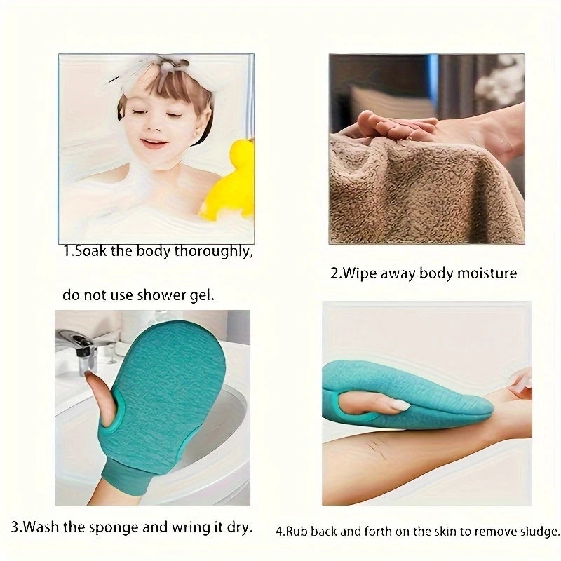 1Pcs Exfoliating Glove - Exfoliate Glove For Dead Skin Bath Exfoliating Gloves For Shower Spa Massage Body Scrub, Bath Accessory