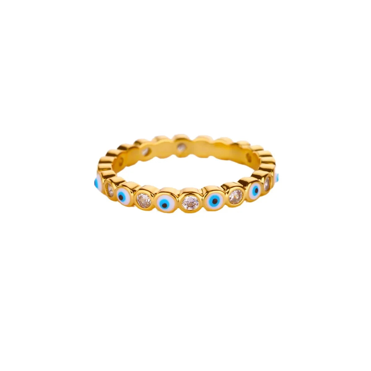 White Zircon Geometric Stainless Steel Rings For Women Gold Color Adjustable Wedding Aesthetic Ring Jewelry Gift Accessories