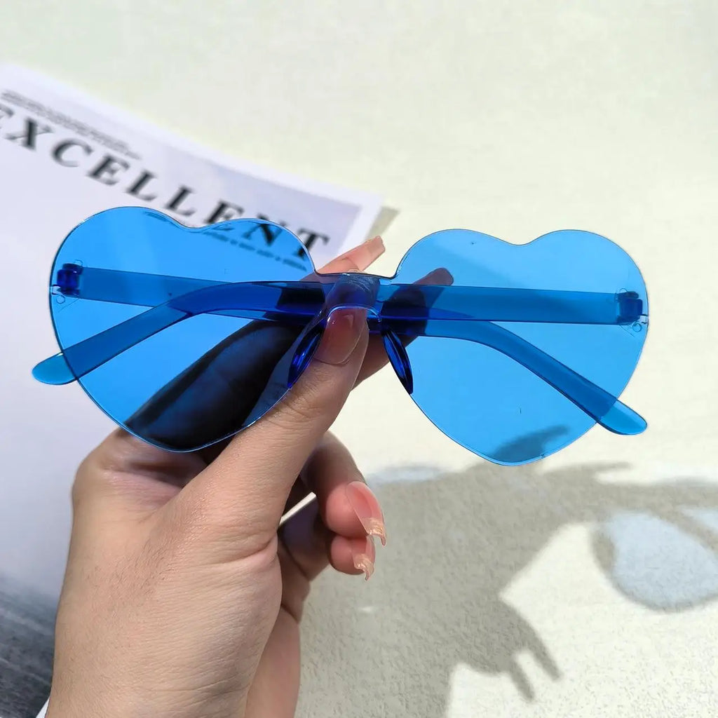 20pcs Love Jelly Color Glasses, Gathering Decorative Glasses, Photo Props Dress Up Cosplay Amusement Park