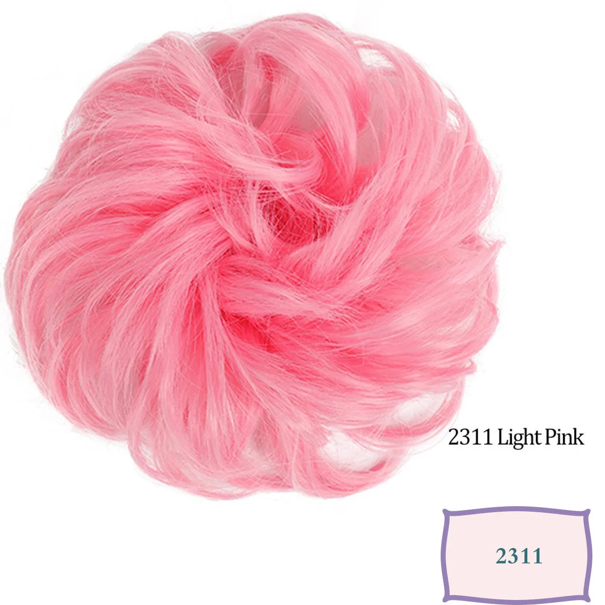 Synthetic Messy Hair Bun Chignon Scrunchies Fake Hair Band Braid Elastic Hairpiece Tail Chignon Donut Updo Hair Pieces for Women