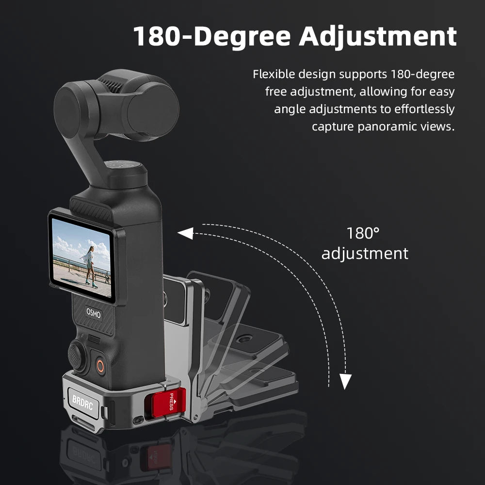 BRDRC Magnetic Adapter Frame for DJI Osmo Pocket 3 Camera Expansion Bracket Desktop Mount Base Vlgo Video Shooting Accessories