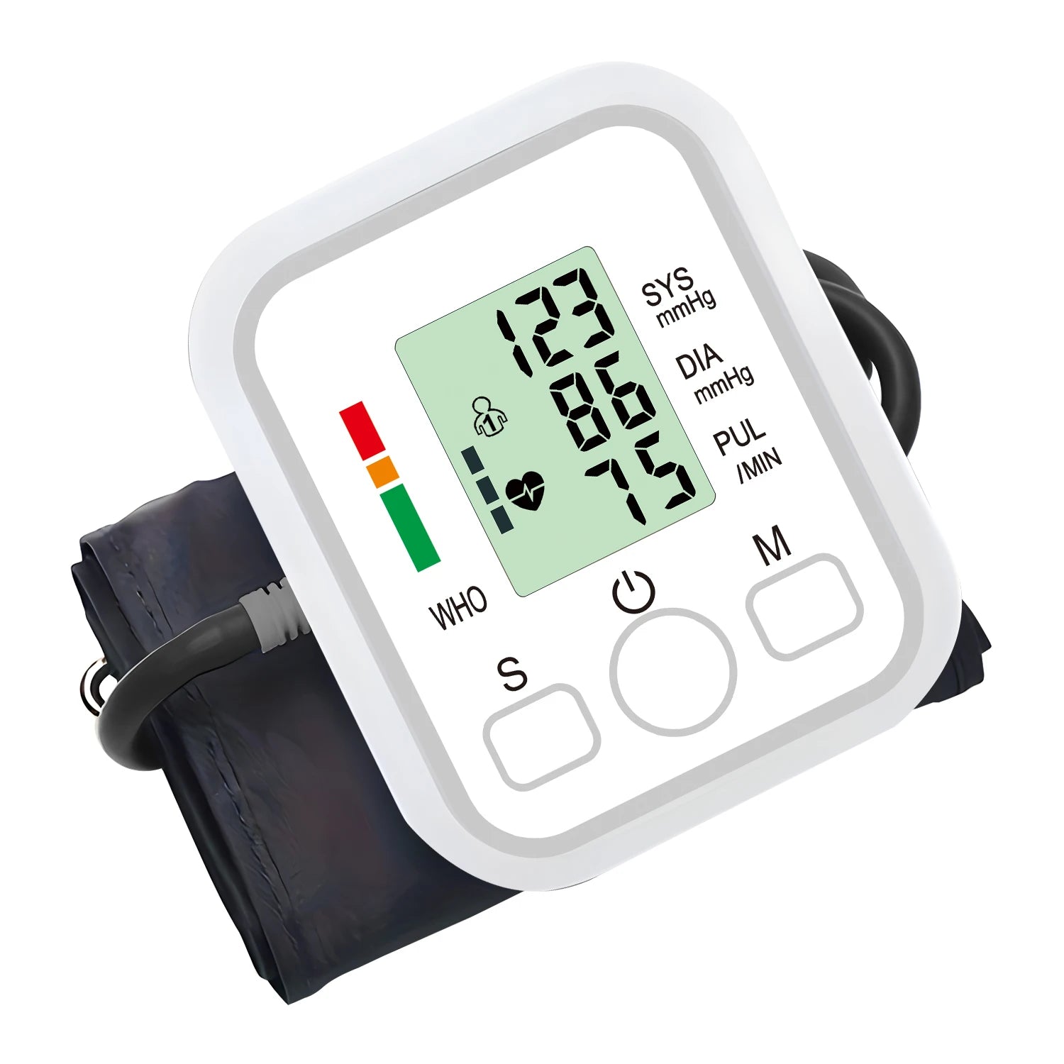 Blood Pressure Test Kit BP Monitor Upper Arm Automatic Tonometer Digital Sphygmomanometer Pulse Medical Device Or Pulse Oximeter