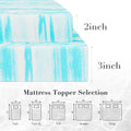 JHK 2-3 Inch Memory Foam Mattress Topper Queen Size Thick Gel  Cooling Mattress Soft and Breathable Bed Topper Bedroom Furniture