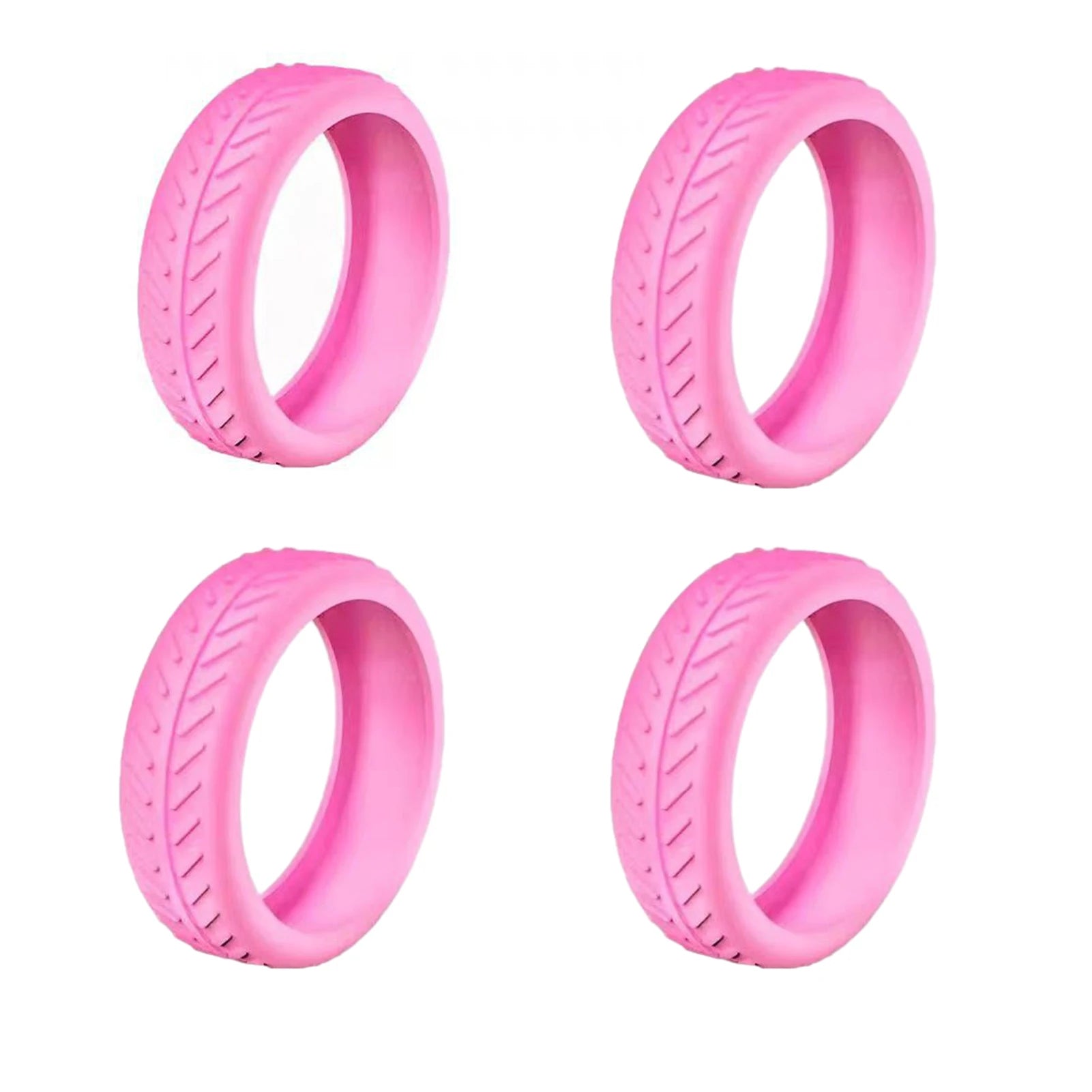 1/4/8PCS Silicone Cover Luggage Wheels Cover Luggage Protection Wheels Guard Carry On  Accessories Wheels Cover for Reduce Noise
