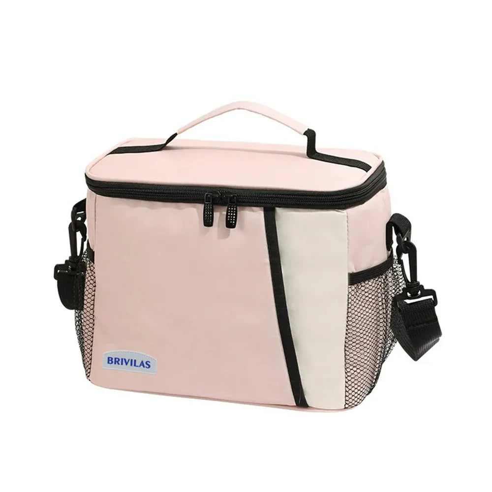 Insulated Lunch Bag Large Reusable Lunch Bags with Adjustable Shoulder Strap for Women Men, Ideal for Work, School & Outdoor Use