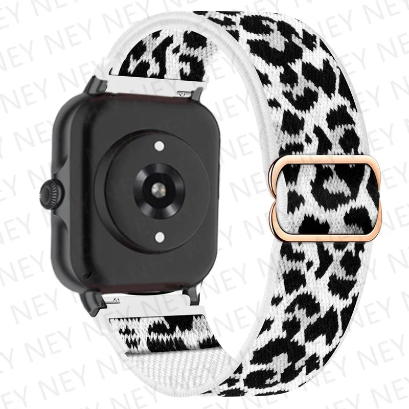 Shiny Elastic strap For Amazfit gts 4-3-2-2e-mini/bip-U-S-lite/Stratos 2 20mm/22mm band Bohemian Pride bracelet gtr-4-3-3pro-2e