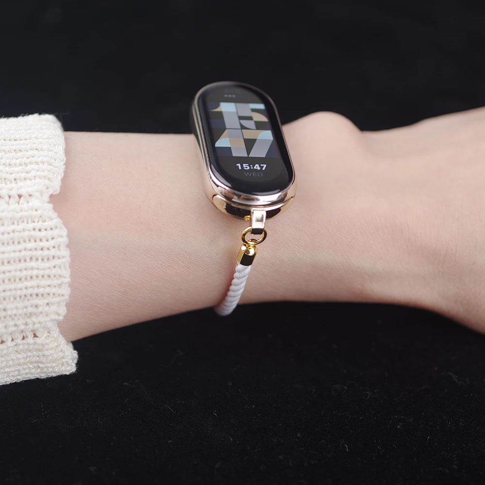 Mi Band 10 9 8 7 6 5 Strap New Design Bracelet for xiaomi Smart Band 8 NFC Wristband Twist Rope Mi 9 10 Accessories