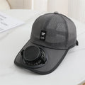 Summer Usb Solar Fan Baseball Cap for Men Women Mesh Adjustable Breathable Unisex Caps Quick Dry Running Hat Cap Outdoor Sports