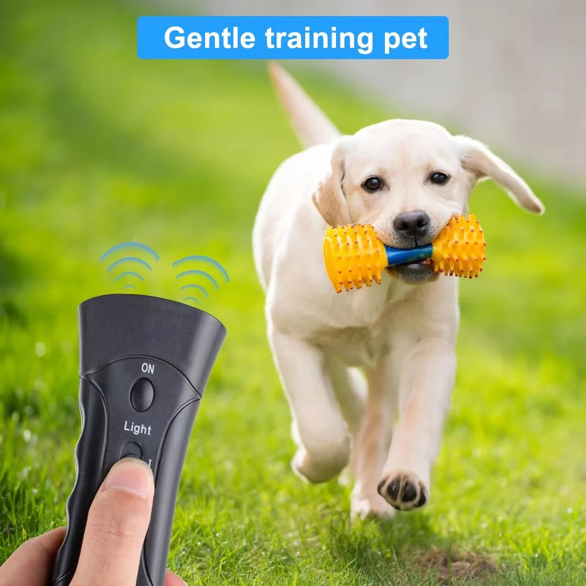 Ultrasonic Anti Barking Pet Dog Repeller Stop Bark Training Device LED Without Battery