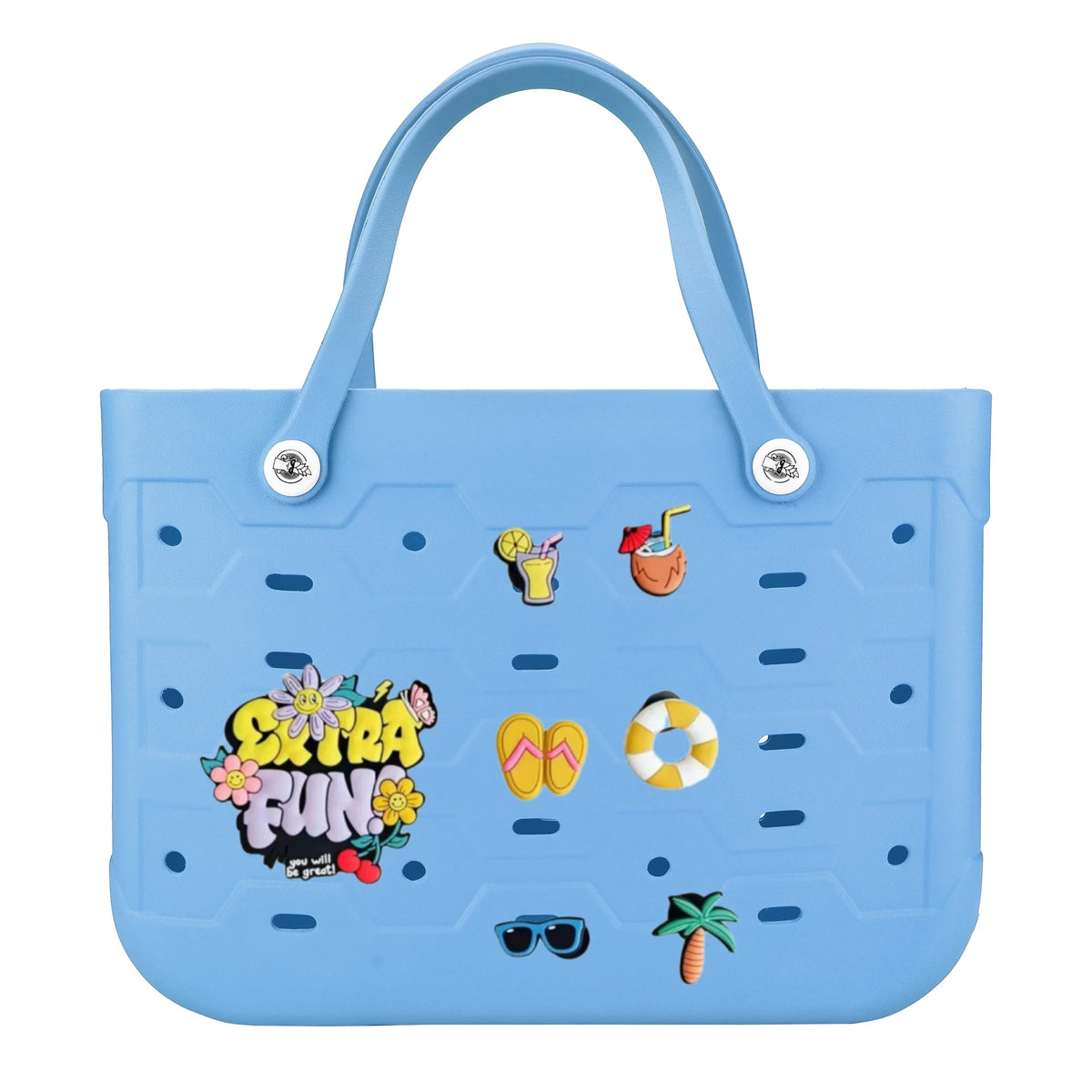 EVA Large Tote Bag Beach Storage 2 in 1 Waterproof Lightweight Travel Handbag for Women