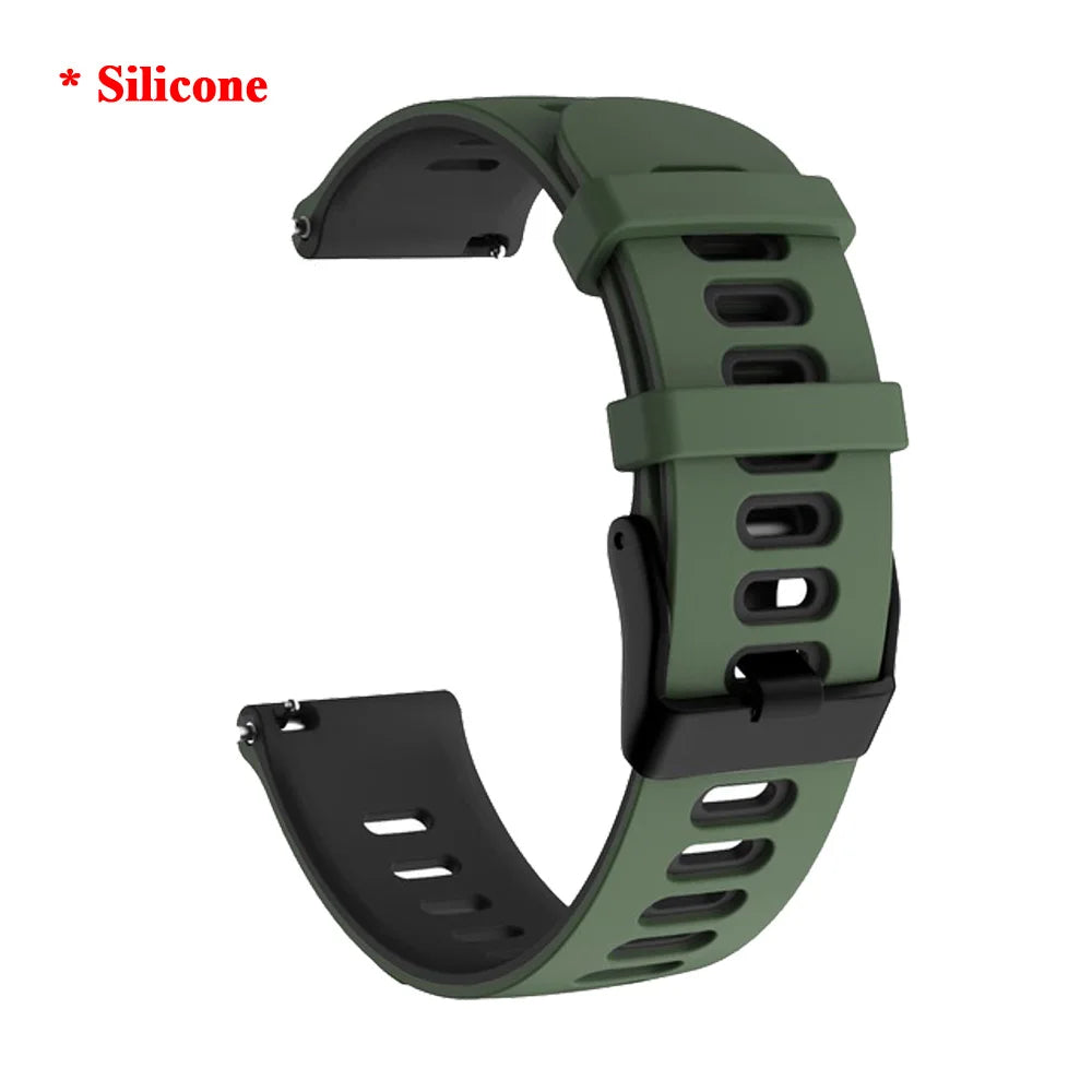 22mm Bracelet Leather Pемешок GTR4 Bands For Huami Amazfit GTR 3 Pro GTR 4 Watch Straps GTR3/GTR2/2e Stratos 3 2S 47mm Wristband