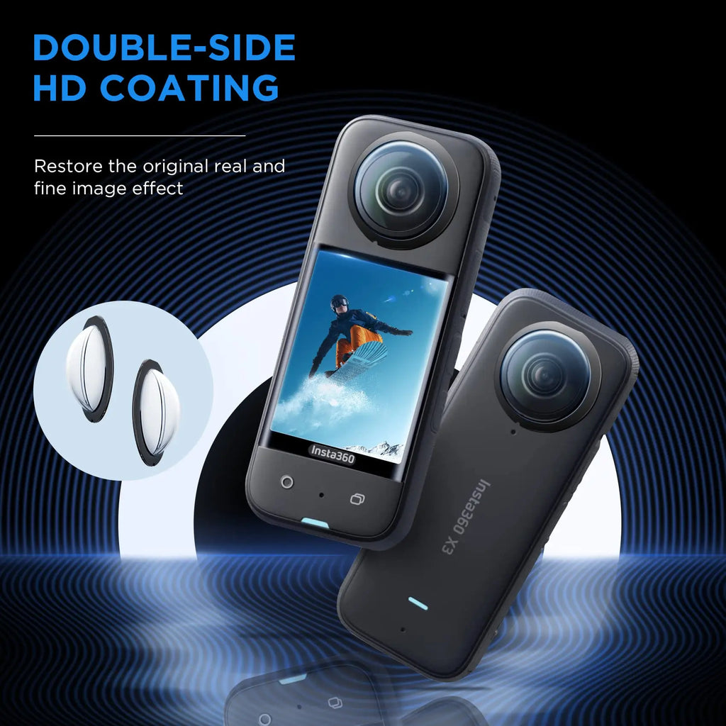 Accessories Kit for Insta360 X3 Lens Guard Protective Frame Cap Dive Case Storage Bag Case Screen Protector Motorcycle Bracket