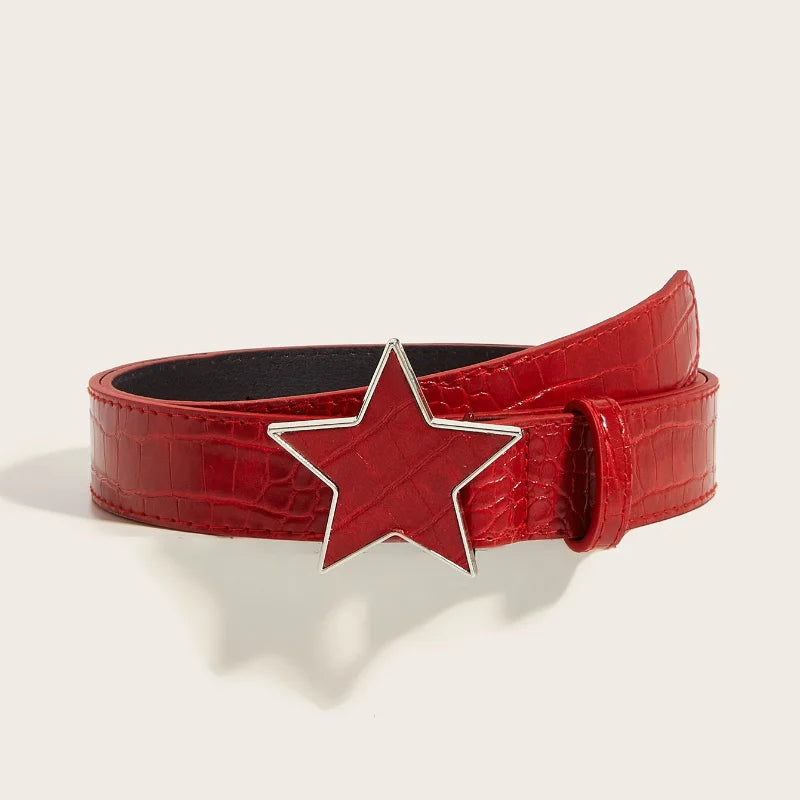 New Arrival Fashionable Trendy Unique Studded Women's Belt - Korean-Style High-End Youth Belt  Punk Snap-Button Casual Belts