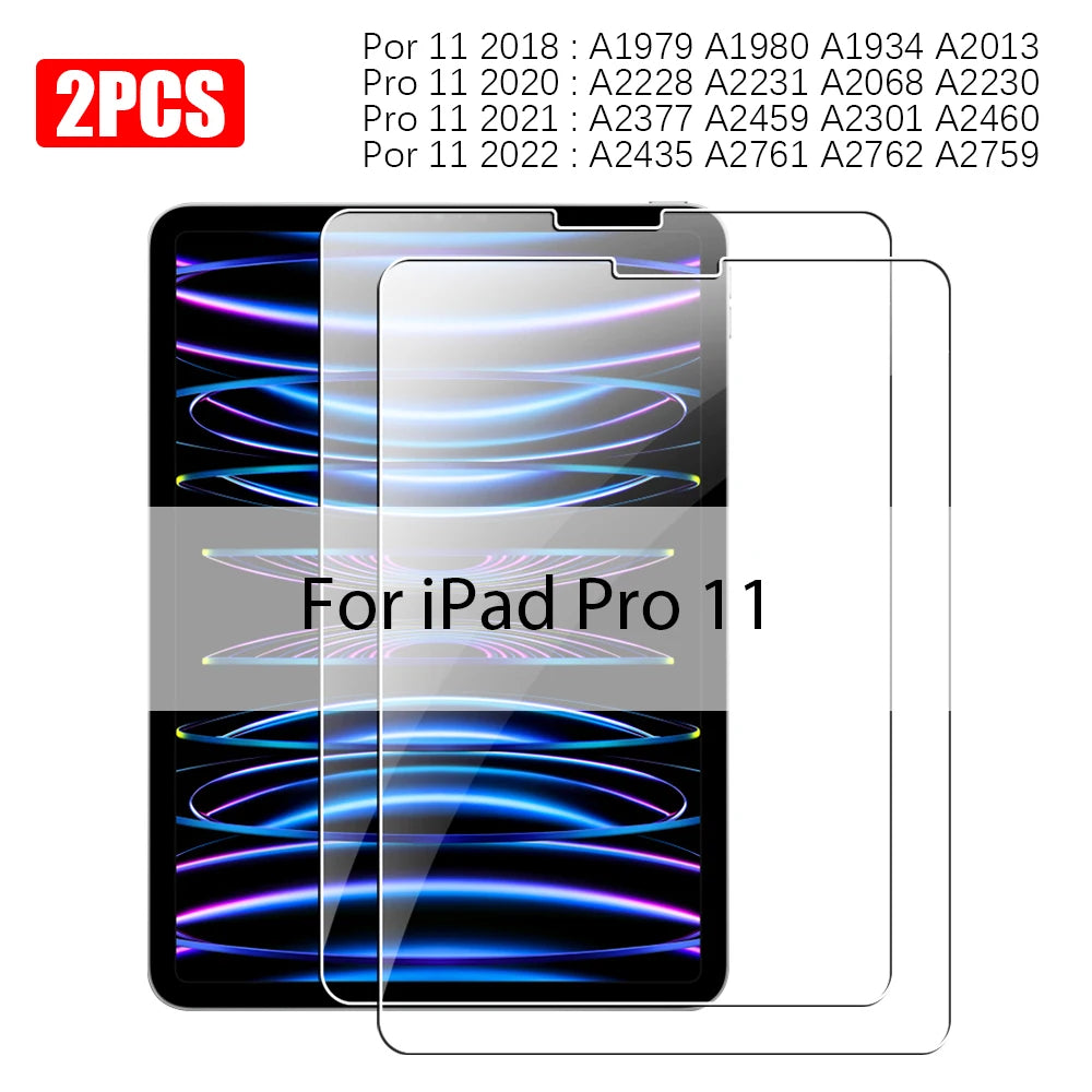 Tempered Glass For Ipad Pro 13 M5 M4 2025 12.9 Air 11 5 4 3 2 M3 M2 Screen Protector A16 10 9 9th 10th Generacion Mini 7 6 Film