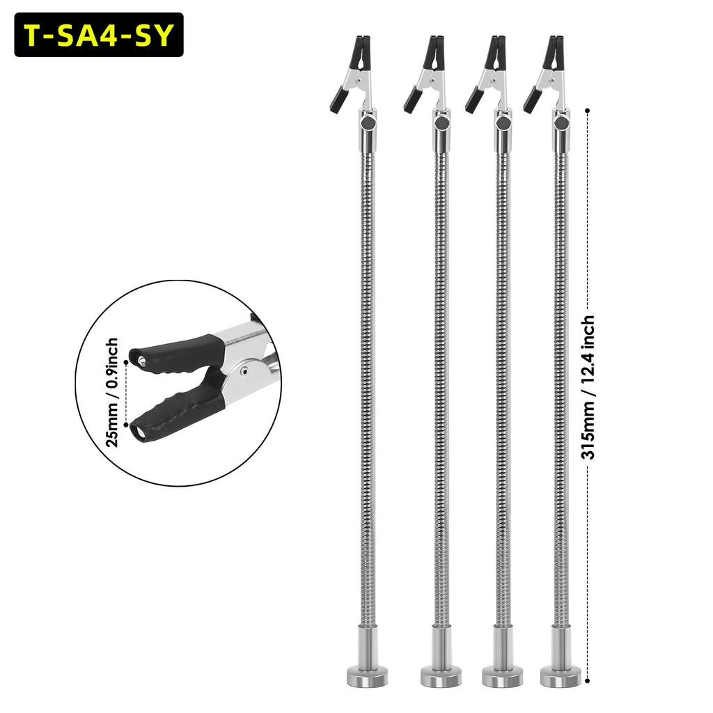 NEWACALOX Magnetic Mini Soldering Flexible Arm PCB Circuit Board Hoder Soldering Tool for Jewelry Making/Electronic Repair